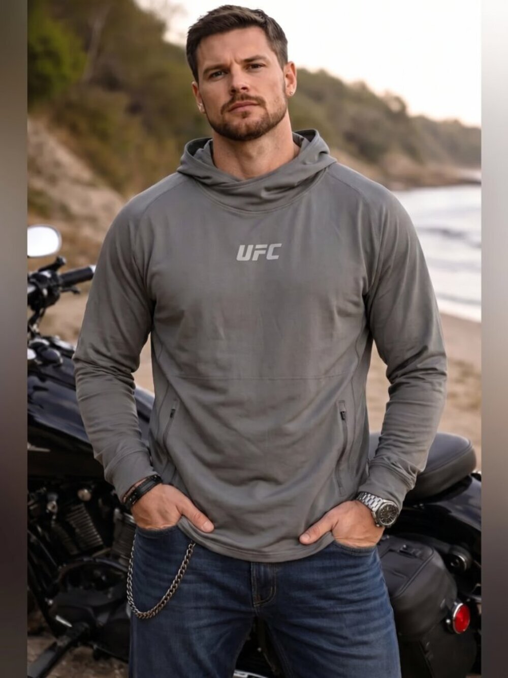 Mens UFC Hoodie-(XL)